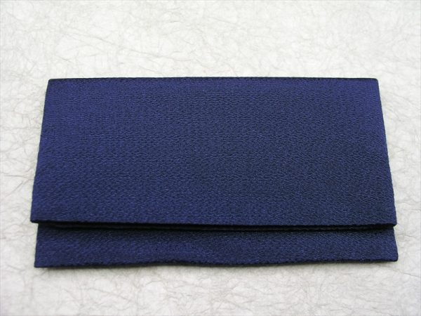 【念珠袋 CHIRIMEN】22. 紺色（こんいろ） （大）